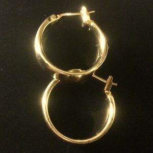 Vintage hoop earrings marked 14kt